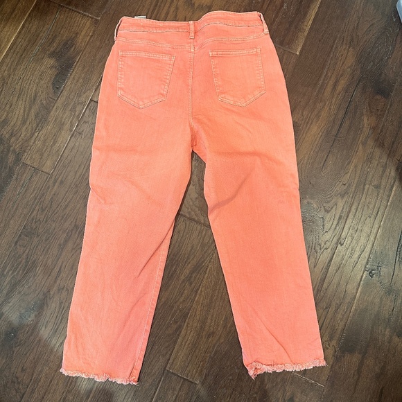 CHICOS SO SLIMMING GIRLFRIEND CROP SZ 1 ORANGE - Picture 5 of 6